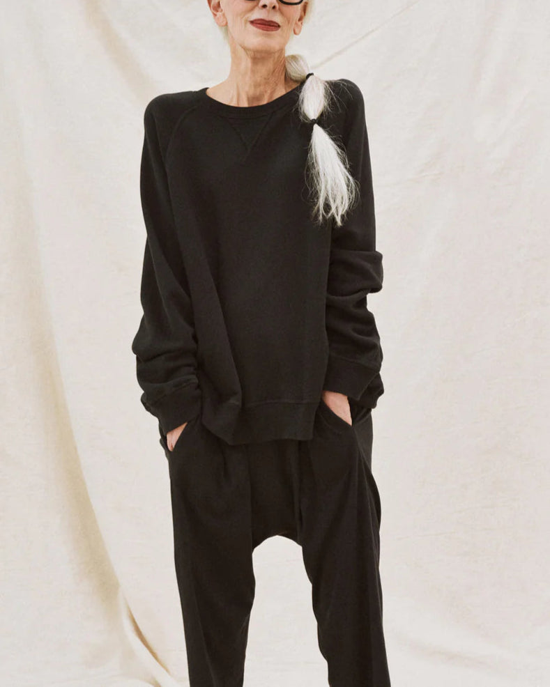 Slouch Sweatshirt Almost Black