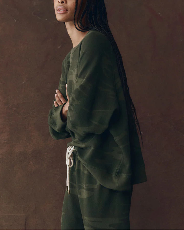Slouch Sweatshirt Forest Camo