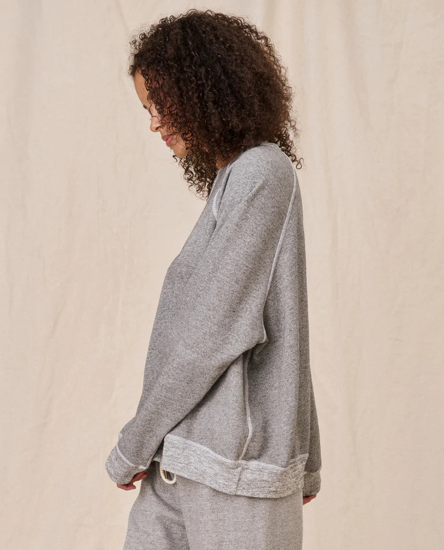 Slouch Sweatshirt Varsity Grey