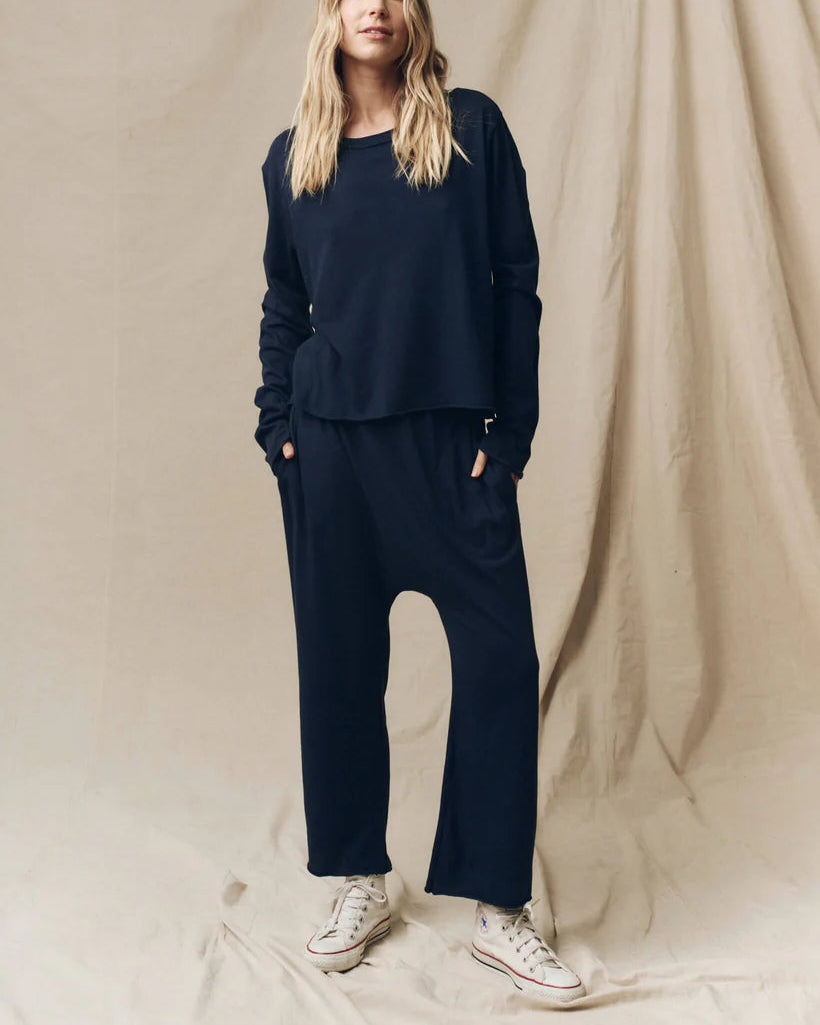 Jersey Crop Navy