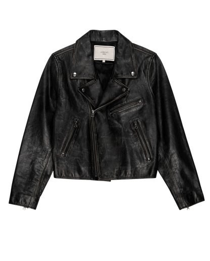 Perfect Leather Jacket Worn Black