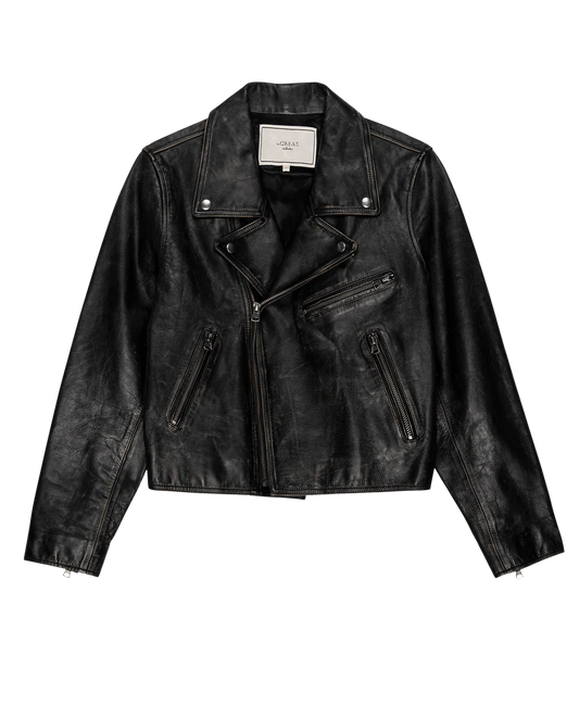 Perfect Leather Jacket Worn Black