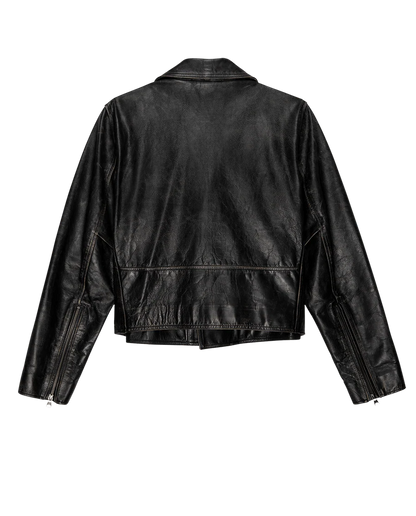 Perfect Leather Jacket Worn Black