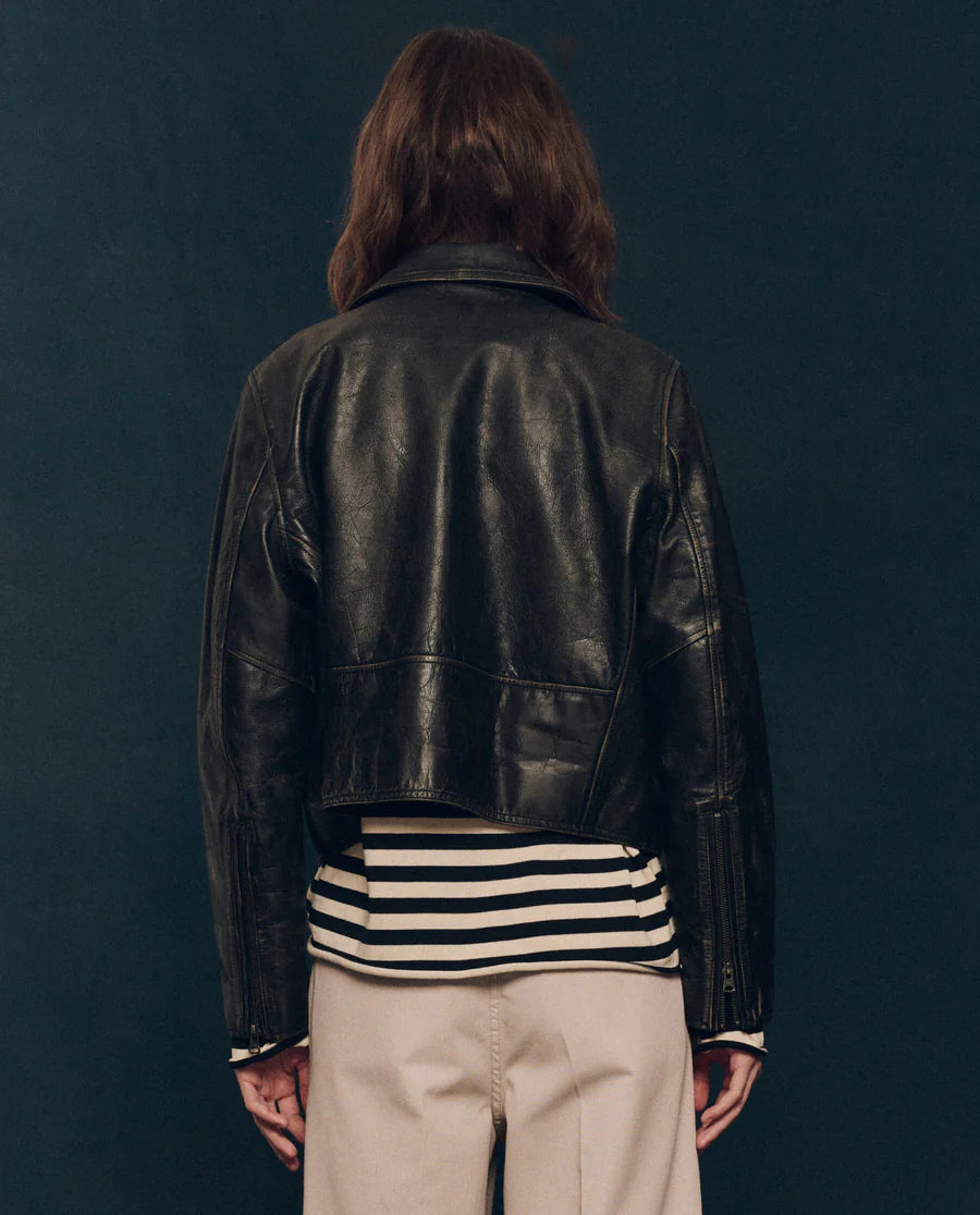 Perfect Leather Jacket Worn Black