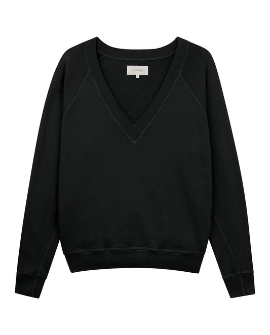 The V-Neck Sweatshirt Almost Black