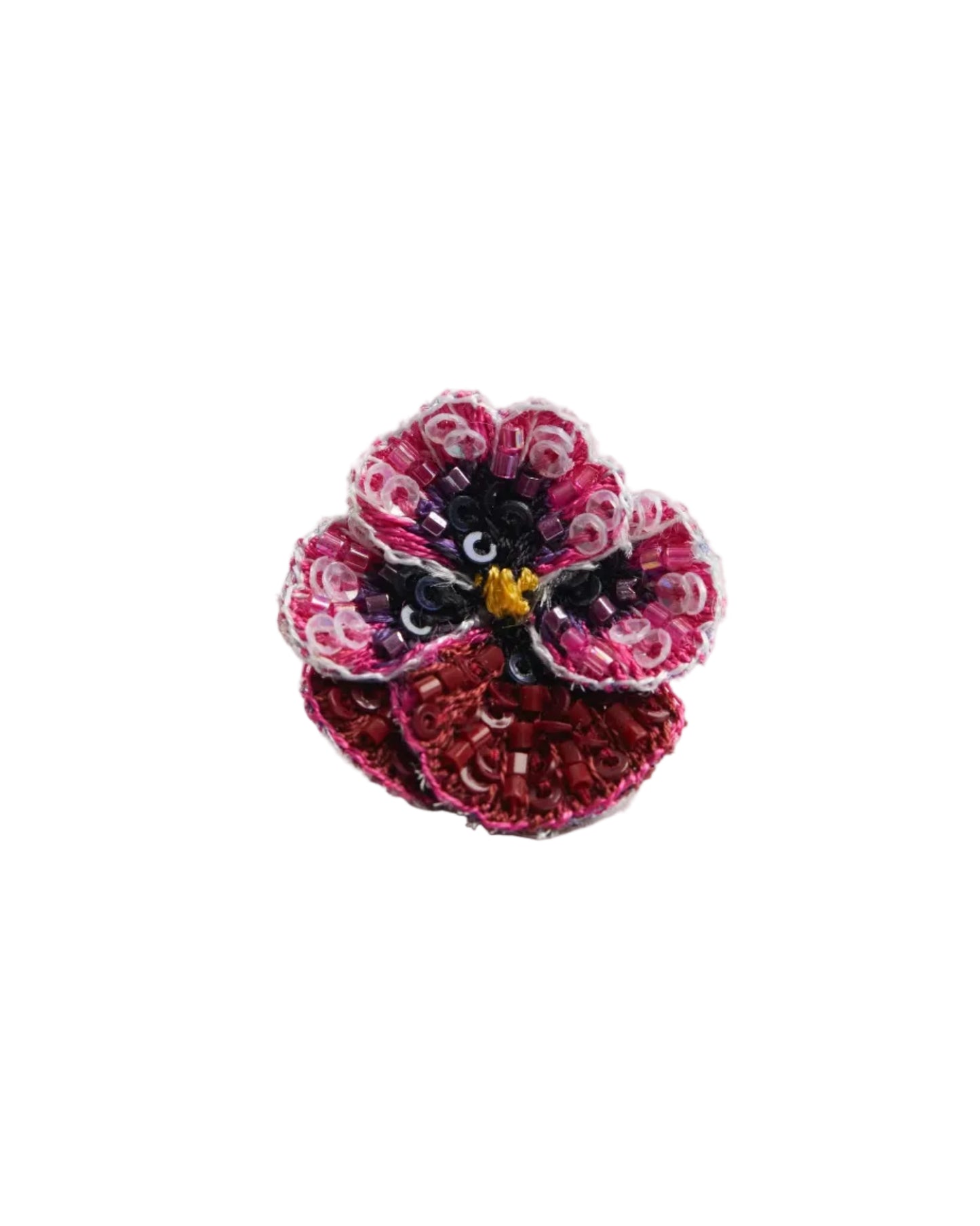 Rose Pansy Brooch