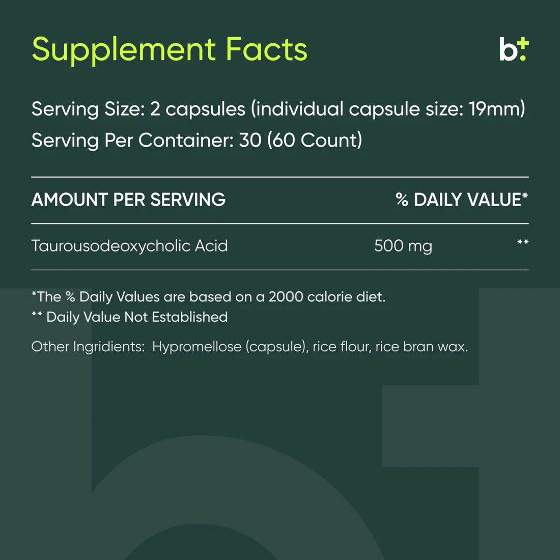 BodyBio TUDCA Supplement