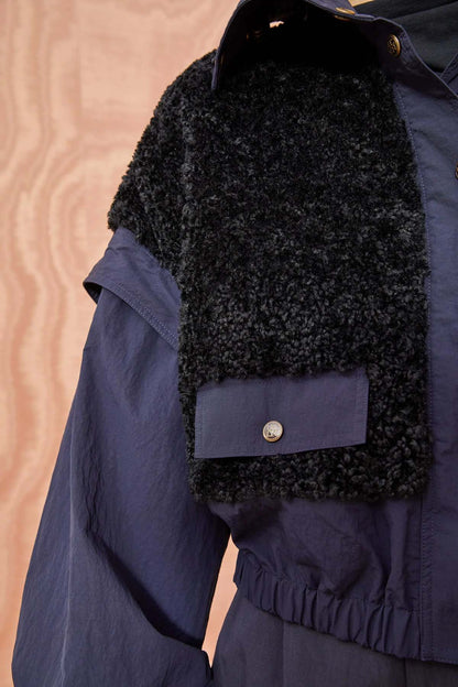 Aidan Teddy Fleece Jacket Midnight