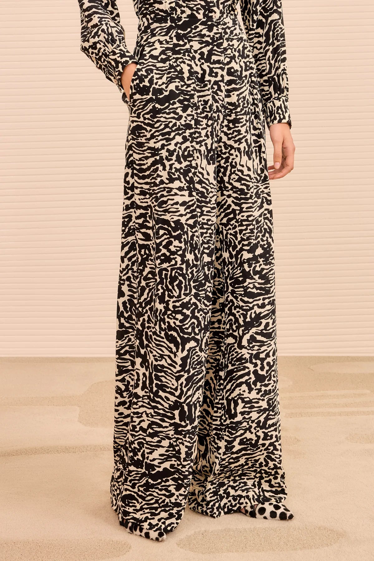 Aviva Wide Leg Pant Spotted Jasper