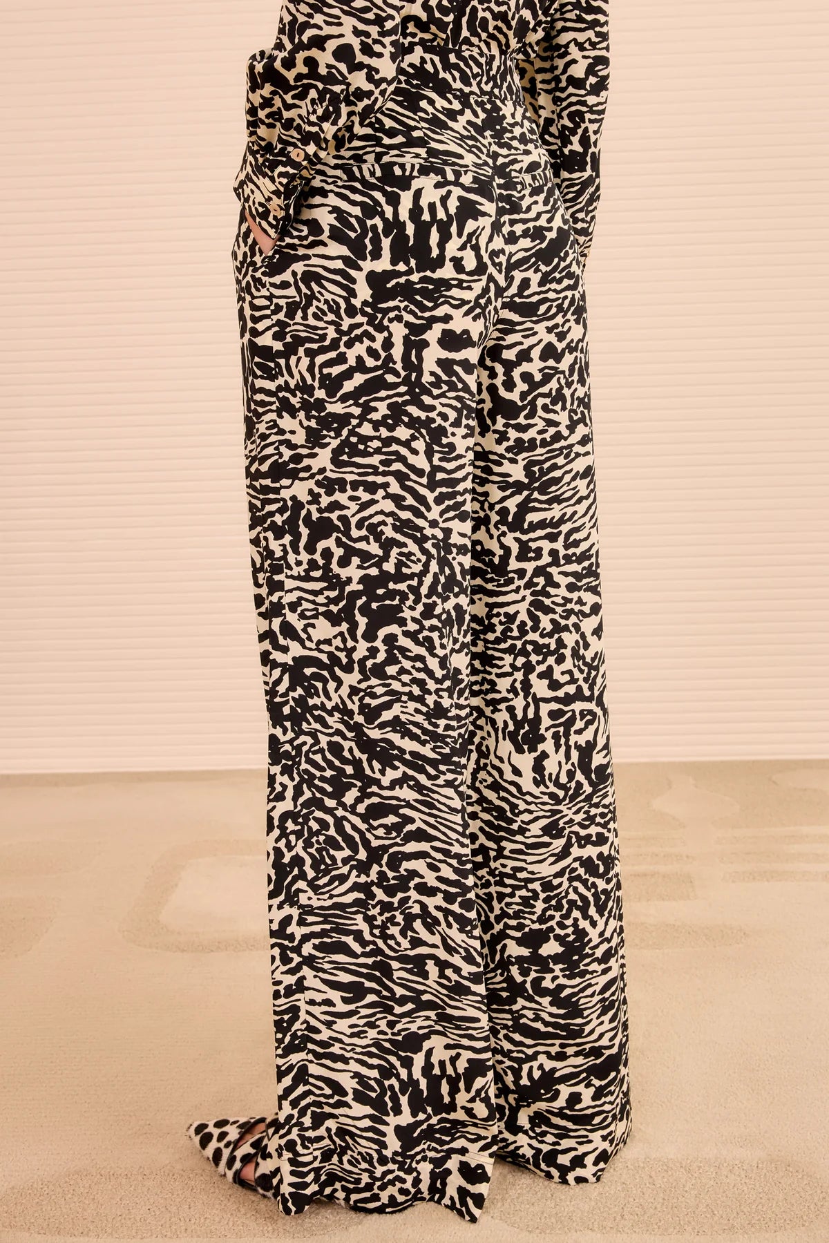 Aviva Wide Leg Pant Spotted Jasper