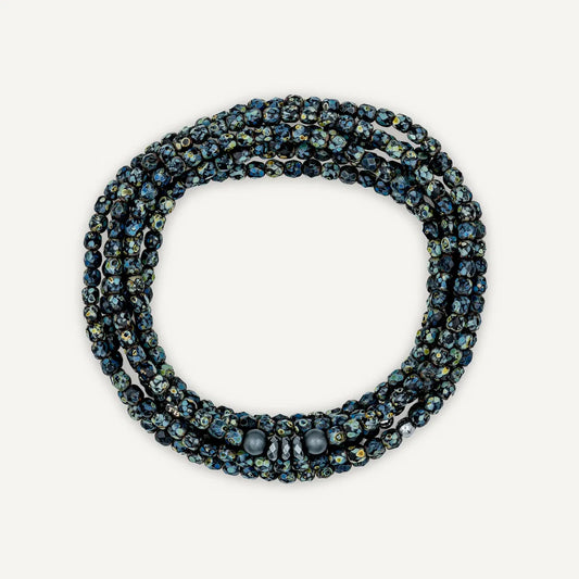 Vero Necklace Bracelet Matte Rock Black