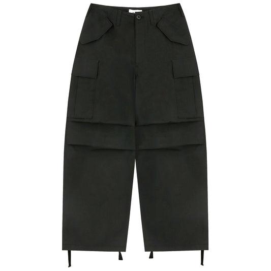 Black Typewriter Cargo Pants