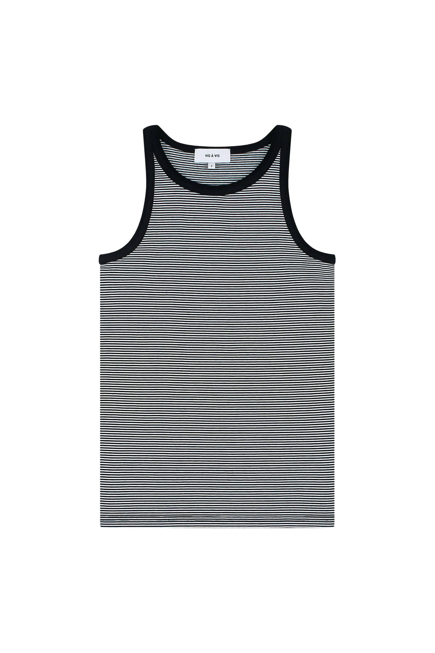 White Biofusion Organic Jersey Stripe Tank Top