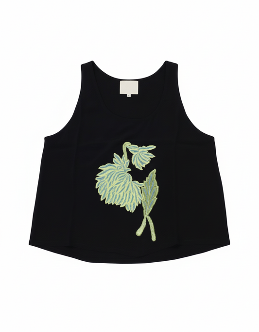 Tupac Tank Black Yellow Dahlia