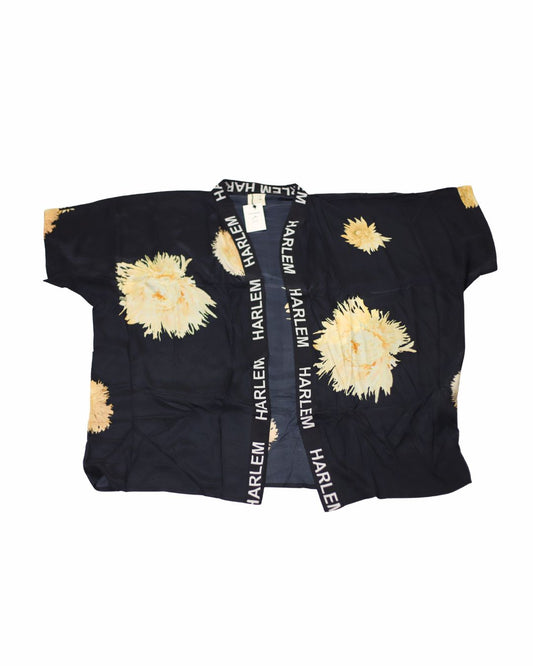 Yaya Short Kimono Dahlia Black