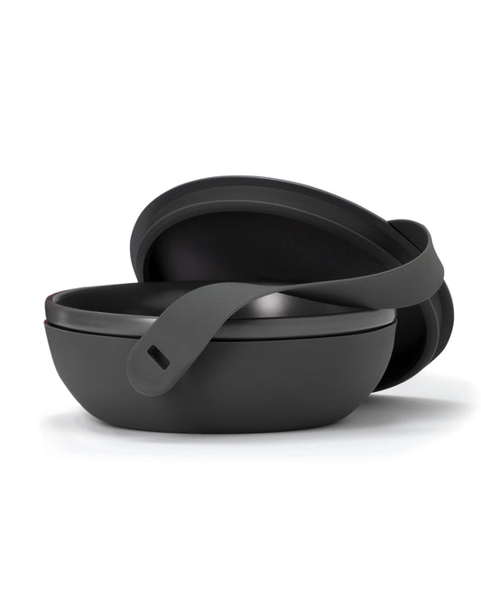 Portable Ceramic Lunch Bowl Charcoal