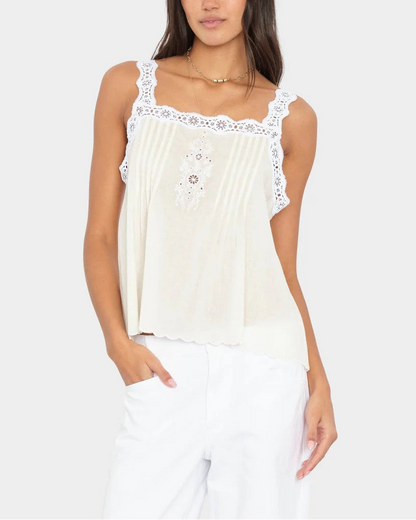 Beige Cream Abby Top