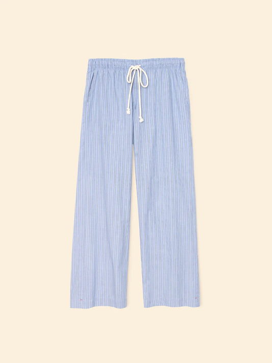 Chambray Teal Stripe Brinna Pant