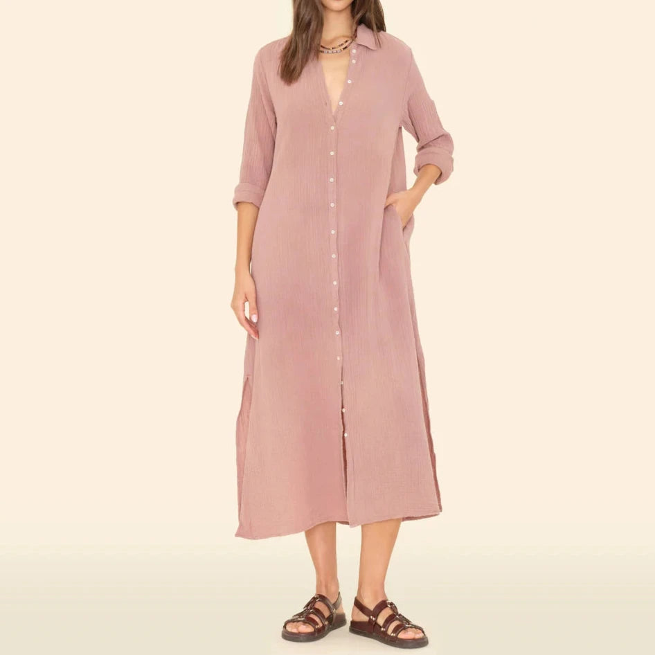 Dusty Rose Boden Gauze Dress