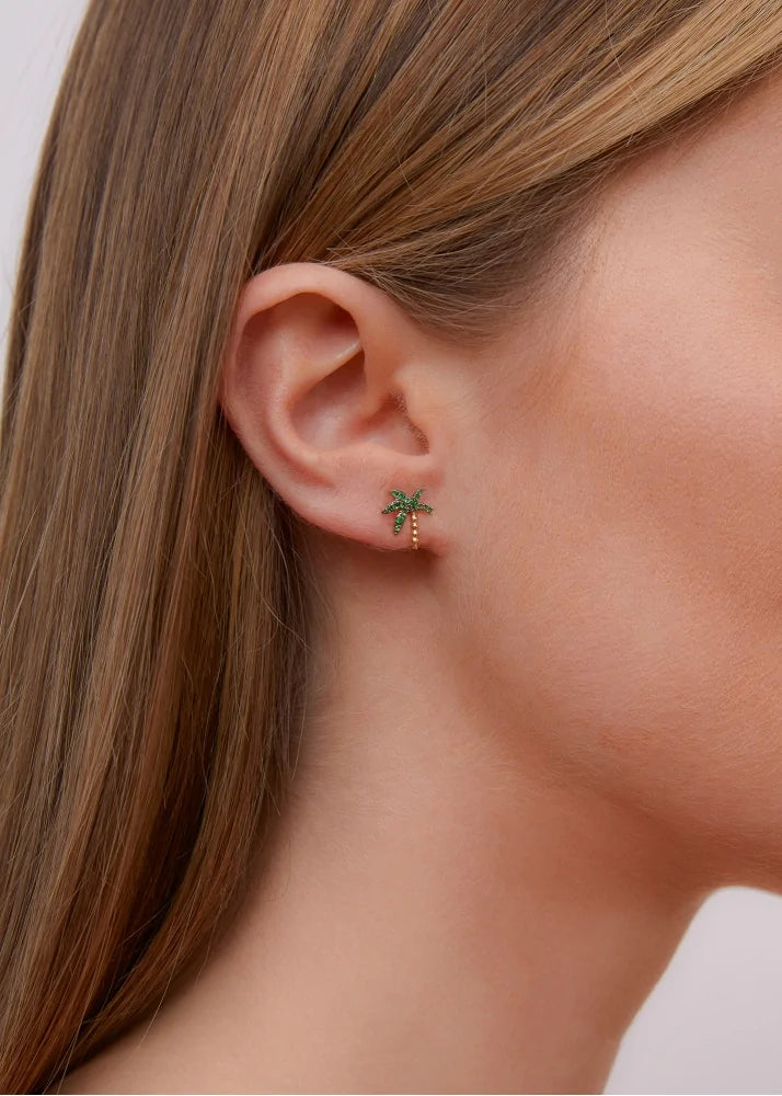 Tsavorites Palm Earring