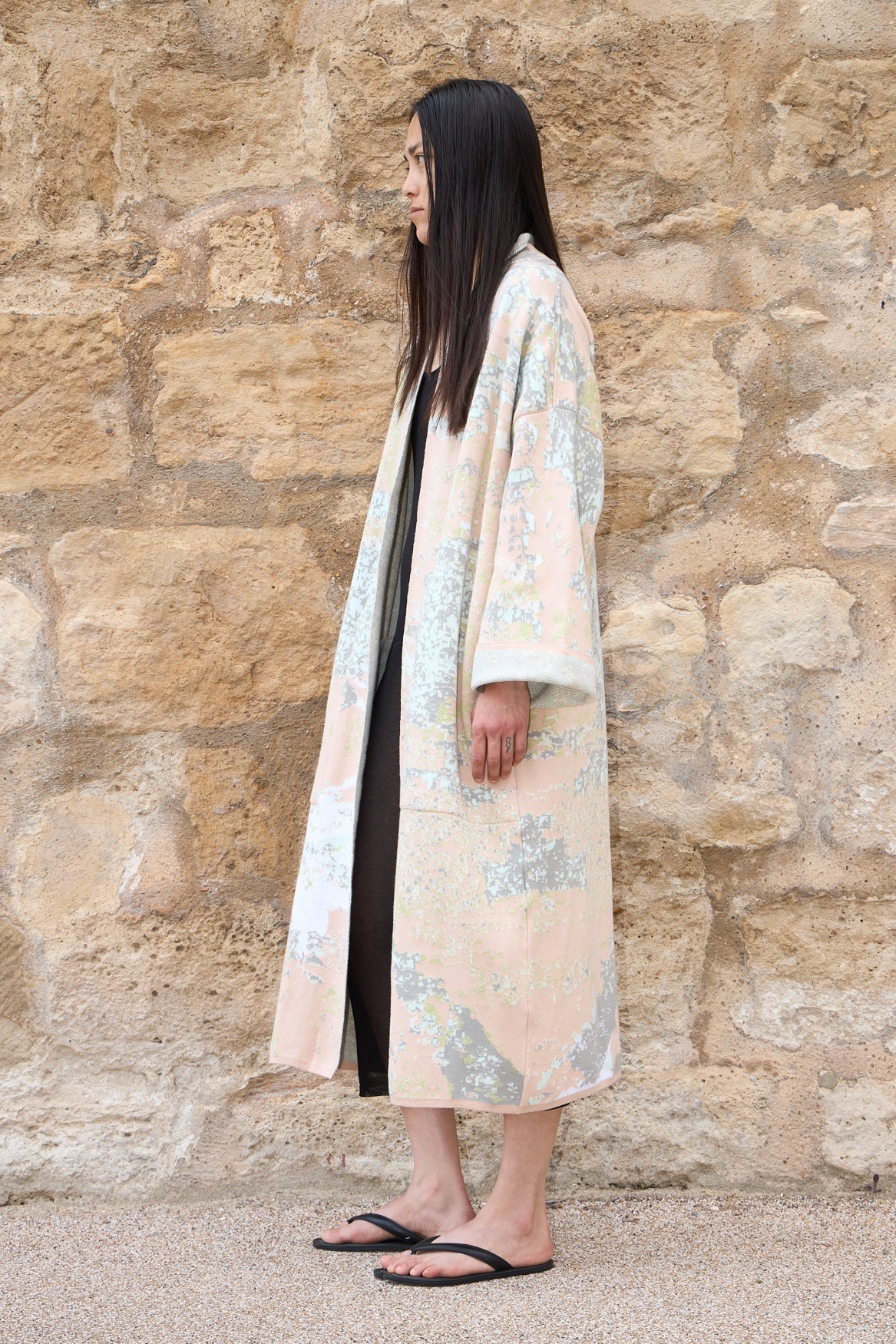 Jaipur Long Cotton Jacquard Cardigan