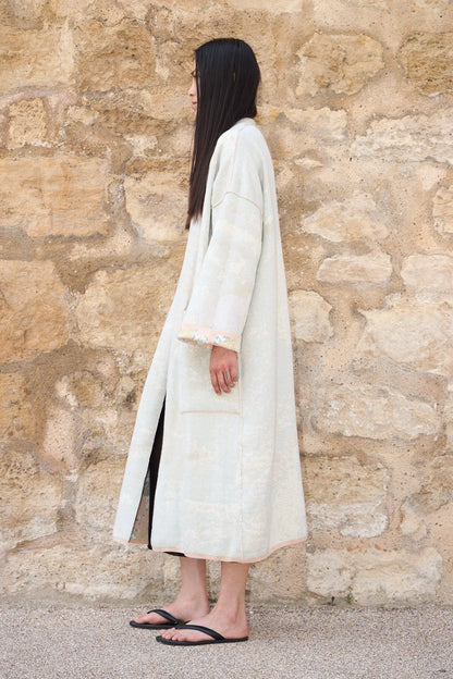 Jaipur Long Cotton Jacquard Cardigan