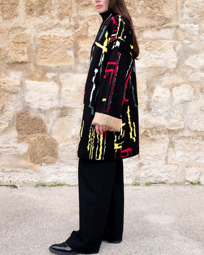 Kingston Short Cotton Jacquard Cardigan