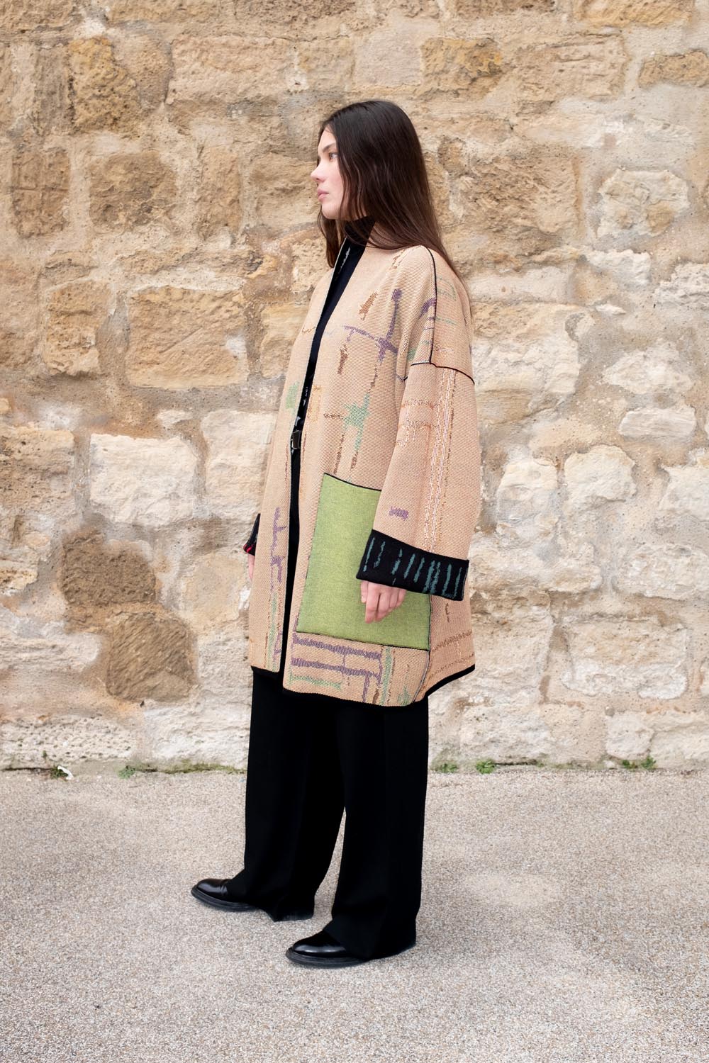 Kingston Short Cotton Jacquard Cardigan