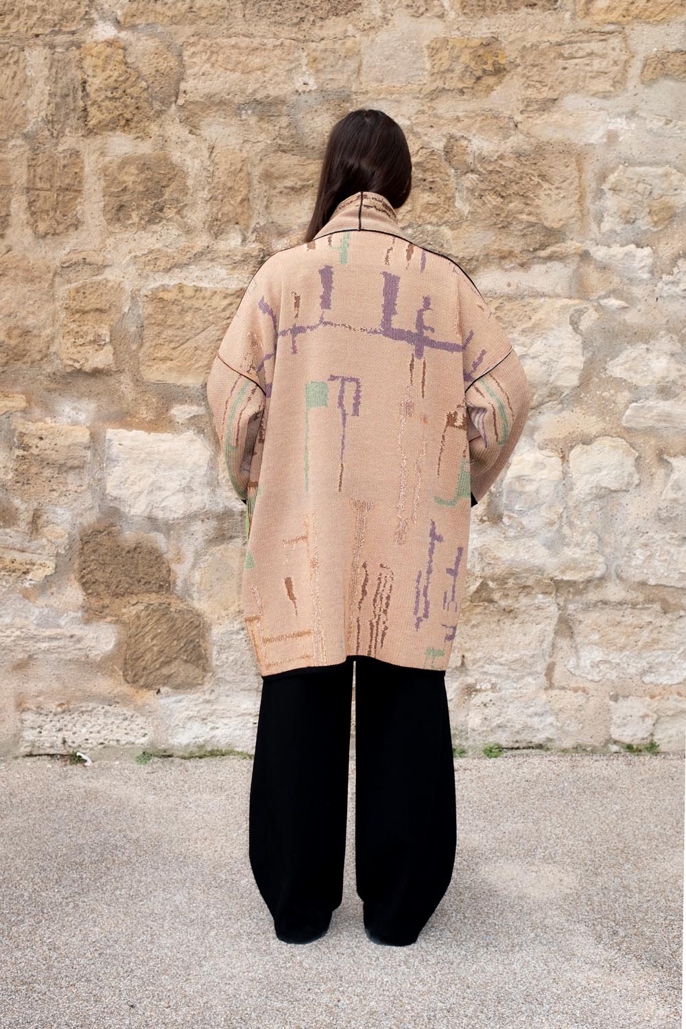 Kingston Short Cotton Jacquard Cardigan