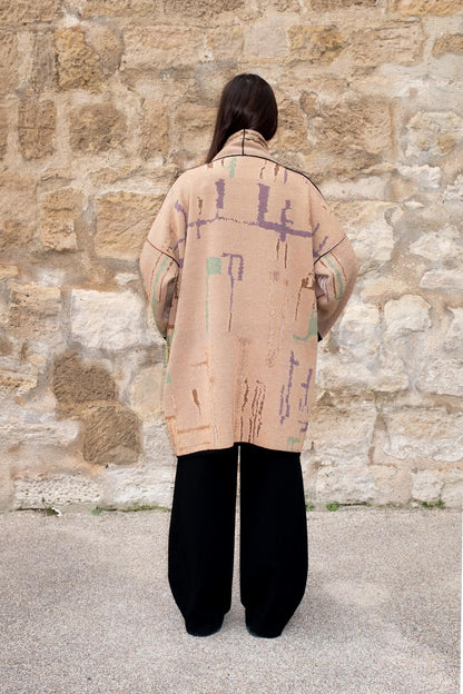 Kingston Short Cotton Jacquard Cardigan