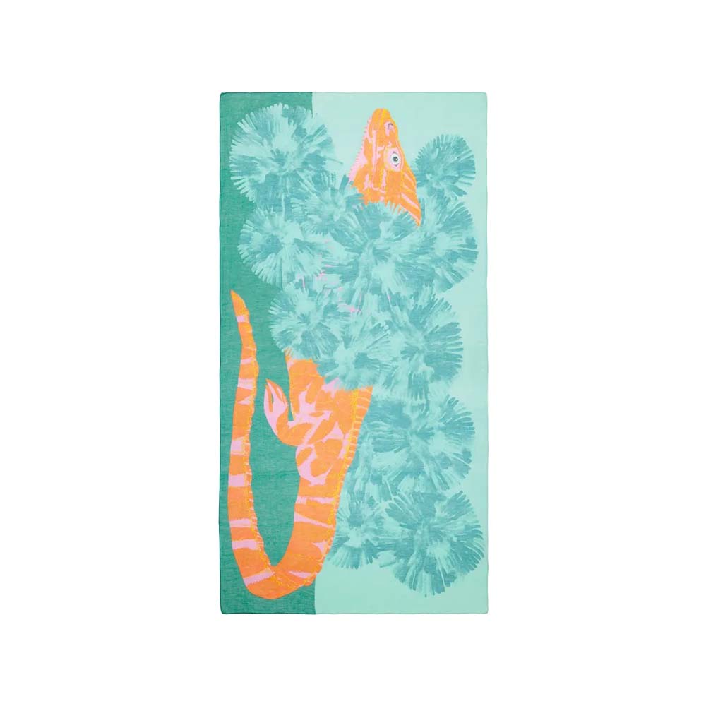 komodo scarf turquoise inoui editions