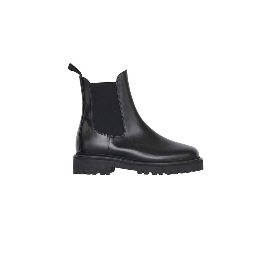 Isabel Marant's Castay boots: striking black calf leather, round toe, thick rubber sole—style, durability, and quality craftsmanship in one.
