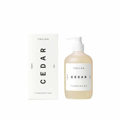 Experience the warmth of Cedar in Tangent GC's liquid soap, masterfully crafted with pure vegetable oils. Rich wood aroma with subtle berry undertones.