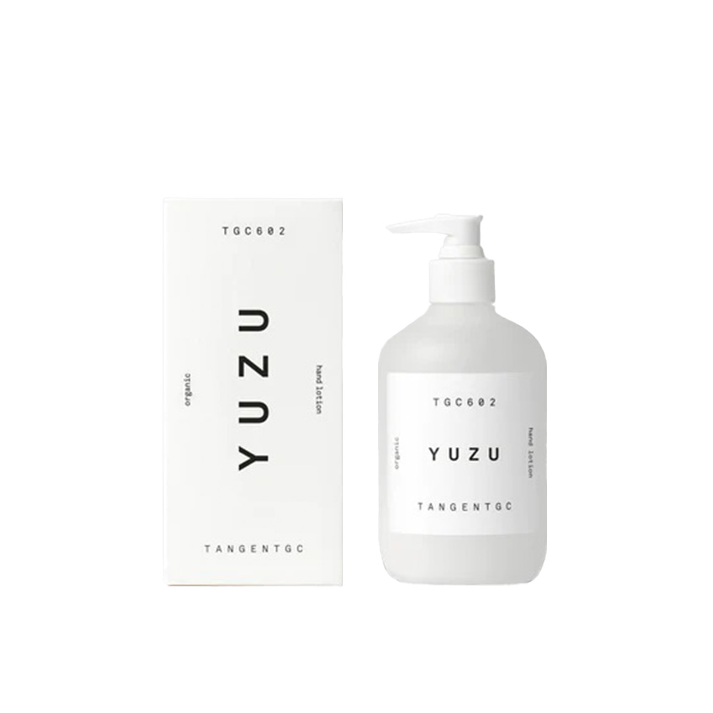 Replenish and soften your skin with Yuzu hand lotion from Tangent GC- natural, deep-acting formulation featuring NMFs. Organic, vegan, cruelty-free, and infused with Yuzu.